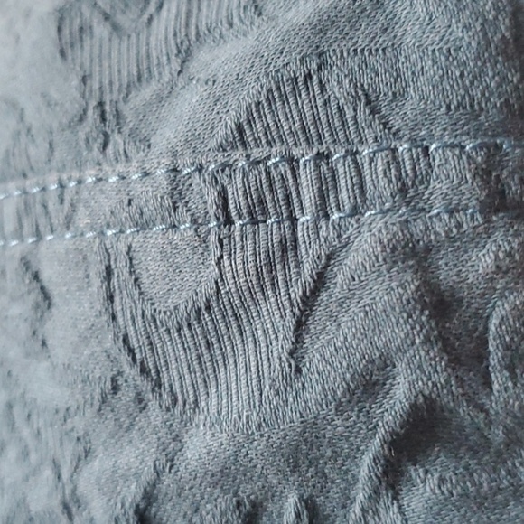 Coldwater Creek Jacket Womens Size 14 Green Blue Zip Up Zippered Embossed - Picture 9 of 9